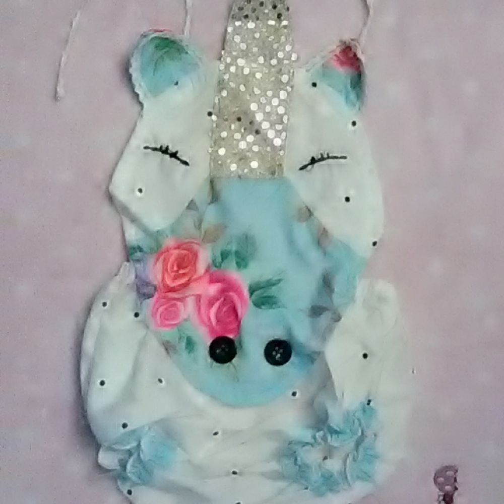Baby girl unicorn onsie